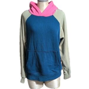 Spark Paw Human Hoodie Color Block Pet Men's Large Fleece Lined Soft